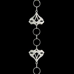 Chain: Silver Flower & Circle Chain