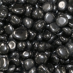 Tumbles by Weight: Black Obsidian Tumble