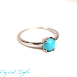 Sterling Silver Rings: Turquoise Ring