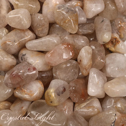 Tumbles by Weight: Rutilated Quartz tumble 25-35mm/ 100g