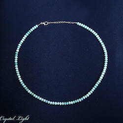 Necklaces: Larimar Beaded Necklace /5mm