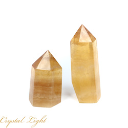 Polished Point Lots: Yellow Fluorite Point Lot