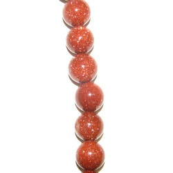 8mm Bead: Goldstone 8mm Beads