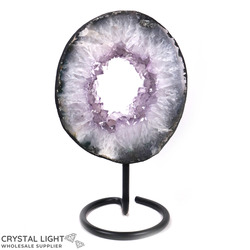 Display Pieces on Stand: Amethyst Druse Ring on Stand