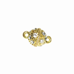 Magnetic Clasp: Gold Magnetic Bling Clasp Small