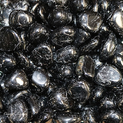 Tumbles by Weight: Black Tourmaline A-Grade Tumble