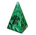 Pyramid Candle Emerald Lrg