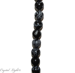 10mm Bead: Snowflake Obsidian 10mm Beads