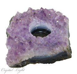 Candle Holders: Amethyst Candle Holder