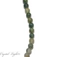 Moss Agate 8mm Round Beads