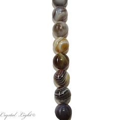8mm Bead: Botswana Agate 8mm Round Beads