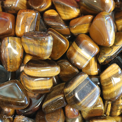 Tumbles by Weight: Tigers Eye Tumble 35-45mm/250g