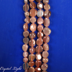 Tumble Beads: Peach Moonstone Tumble Beads