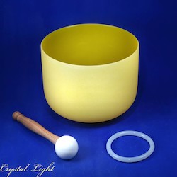 Crystal Singing Bowls: Solar Plexus Chakra - Note E - Singing Bowl