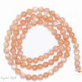 Peach Moonstone 4mm Round Beads