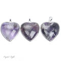 Amethyst Heart Pendant with Frame