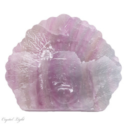 Other Shapes: Rainbow Fluorite Native American Indian Head #11