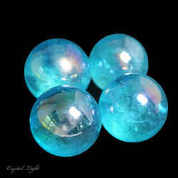 Spheres: Blue Aura Quartz Sphere/ 20mm
