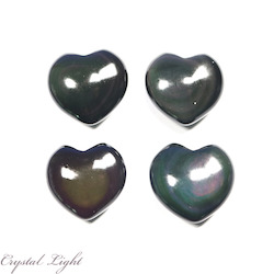 Hearts: Rainbow Obsidian Heart