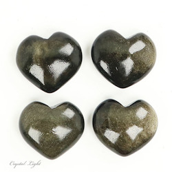 Hearts: Goldsheen Obsidian Heart