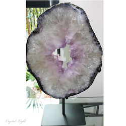 Display Pieces on Stand: Amethyst Druse Ring on stand