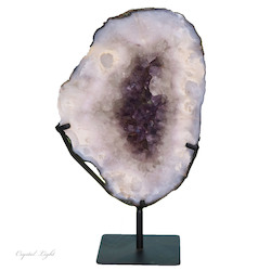 Display Pieces on Stand: Amethyst Druse Ring on Stand