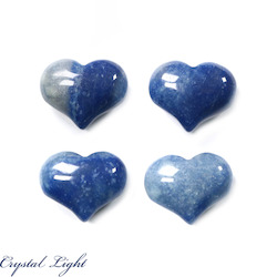 Hearts: Blue Quartz Small Puff Heart
