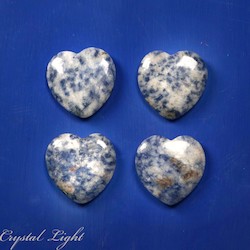 Hearts: Sodalite B-Grade Small Flat Heart