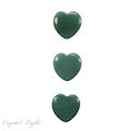Green Aventurine Small Flat Heart