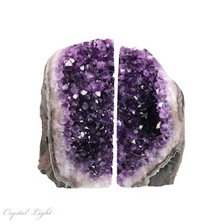 Bookends: Amethyst Bookends
