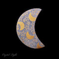 Selenite Gold Etched Moon