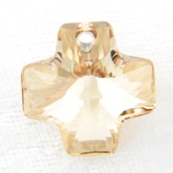 Cross: Swarovski Crystal Golden Shadow(001 GSHA)