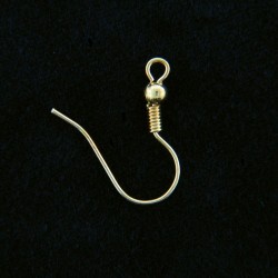Ear rings: Gold Ear Hook