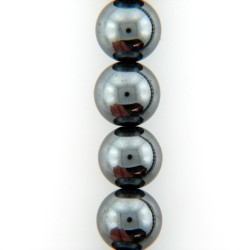 Hematite: Hematite 8mm Round Beads