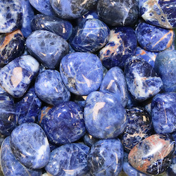 Tumbles by Weight: Sodalite Tumble A-Grade