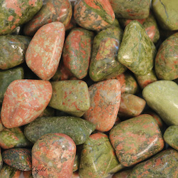 Tumbles by Weight: Unakite Tumble 25-30mm