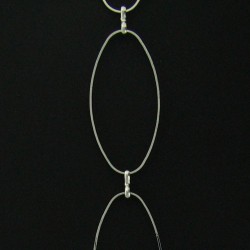 Chain: Silver Chain Ovals  25x10mm