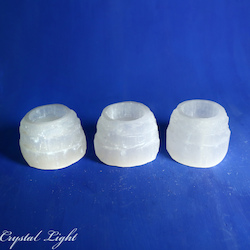 Candle Holders: Selenite Tower Candle Holder