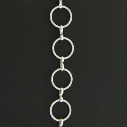Chain: Round Link Chain Silver 10mm