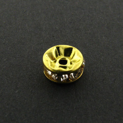 Spacer: Gold Rhondell Spacer 7mm x10