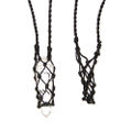 Net / Basket Necklace Black
