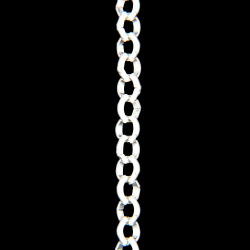 Chain: Belcher Bright Silver 4mm