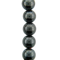 Magnetic Hematite 8mm Round Beads