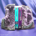 Large Amethyst Bookends