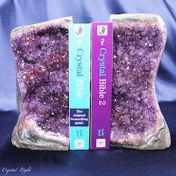 Bookends: Amethyst Bookends