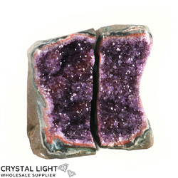 Bookends: Amethyst Bookends