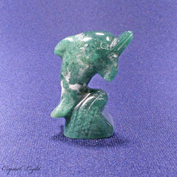 Animals: Moss Agate Dolphin Small