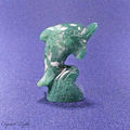 Moss Agate Dolphin Small