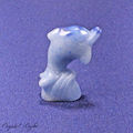 Blue Quartz Dolphin Small