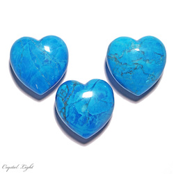 Hearts: Blue Howlite heart